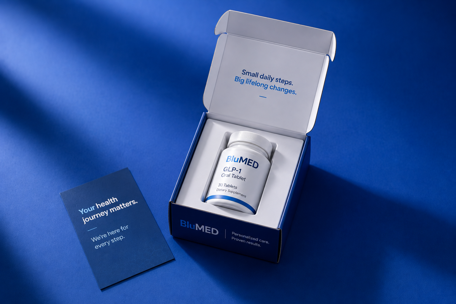 BluMED GLP-1 oral tablet package